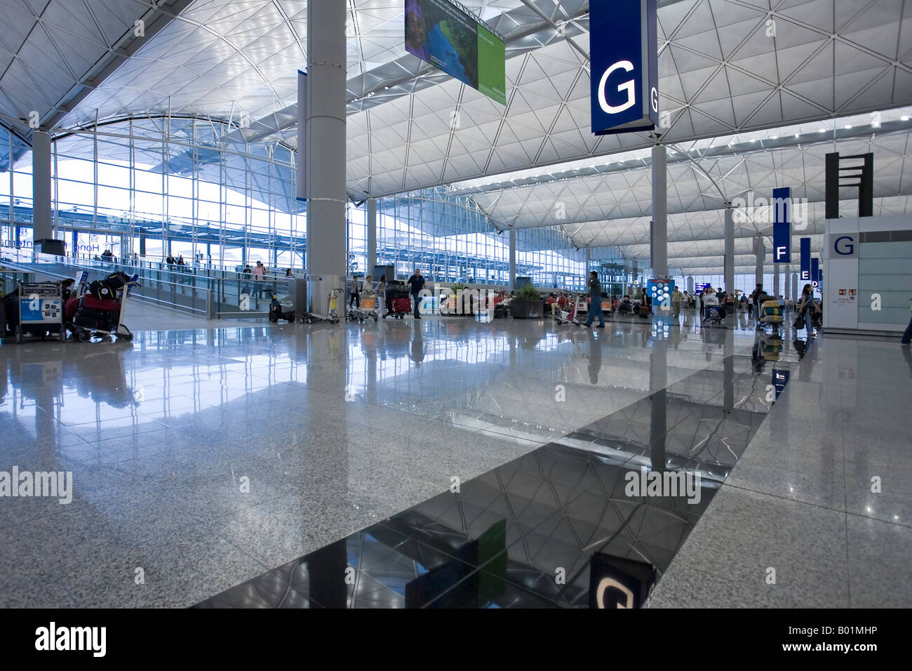 Hong Kong l'aéroport international Chek Lap Kok Hong Kong Chine Banque D'Images