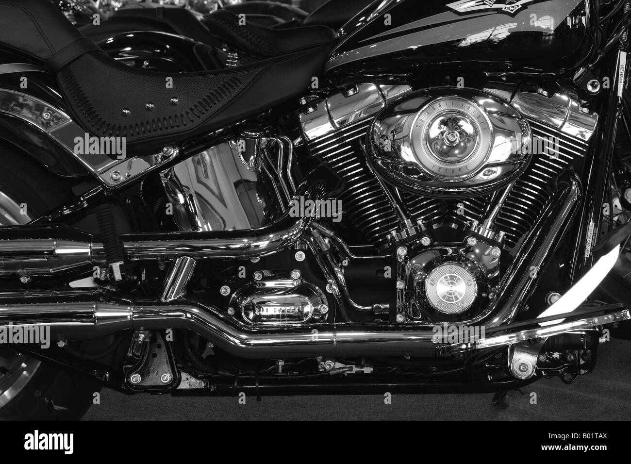Détail moto Harley-Davidson Banque D'Images