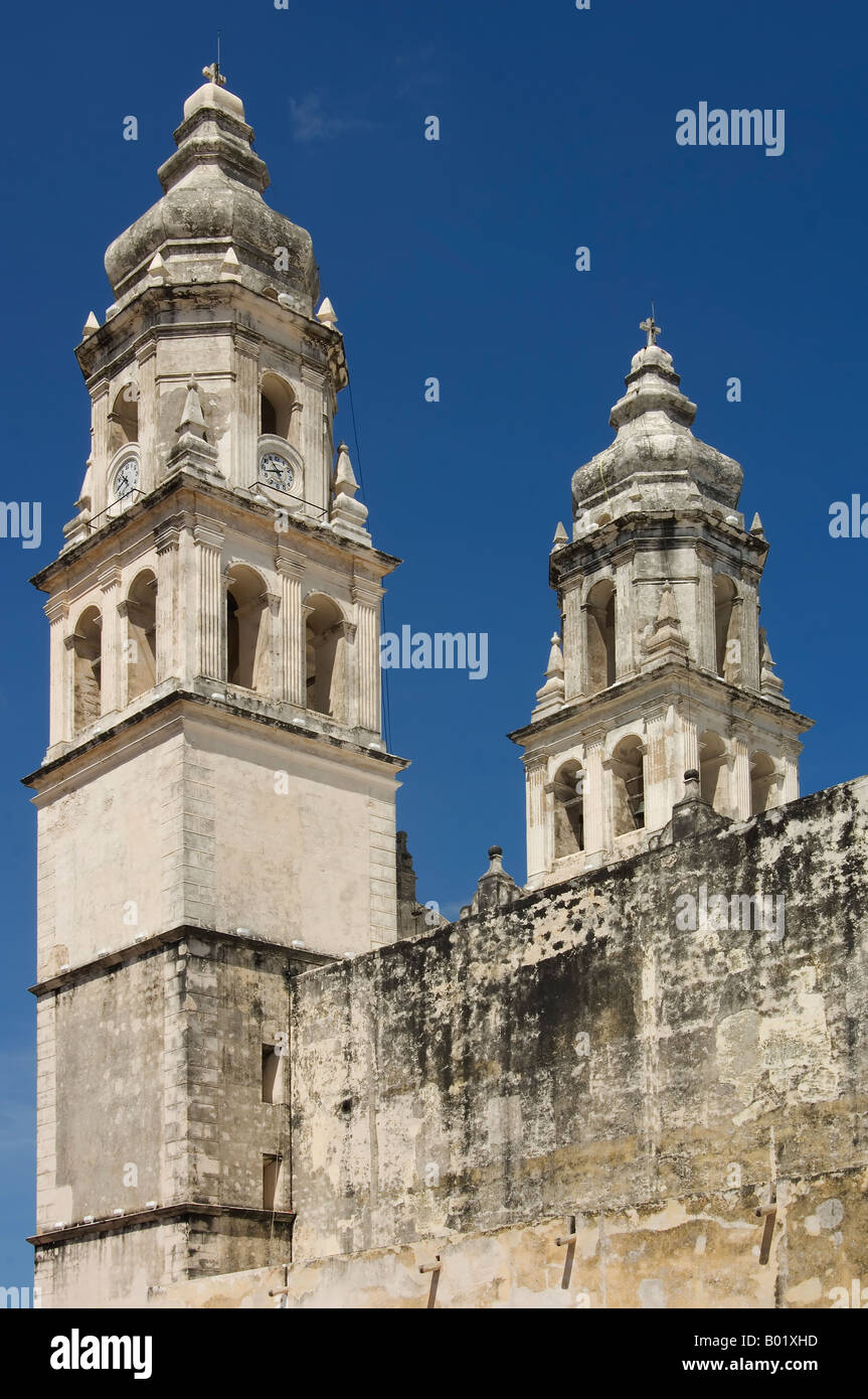 Campeche, Cathédrale de Nuestra Senora de la Concepcion Banque D'Images