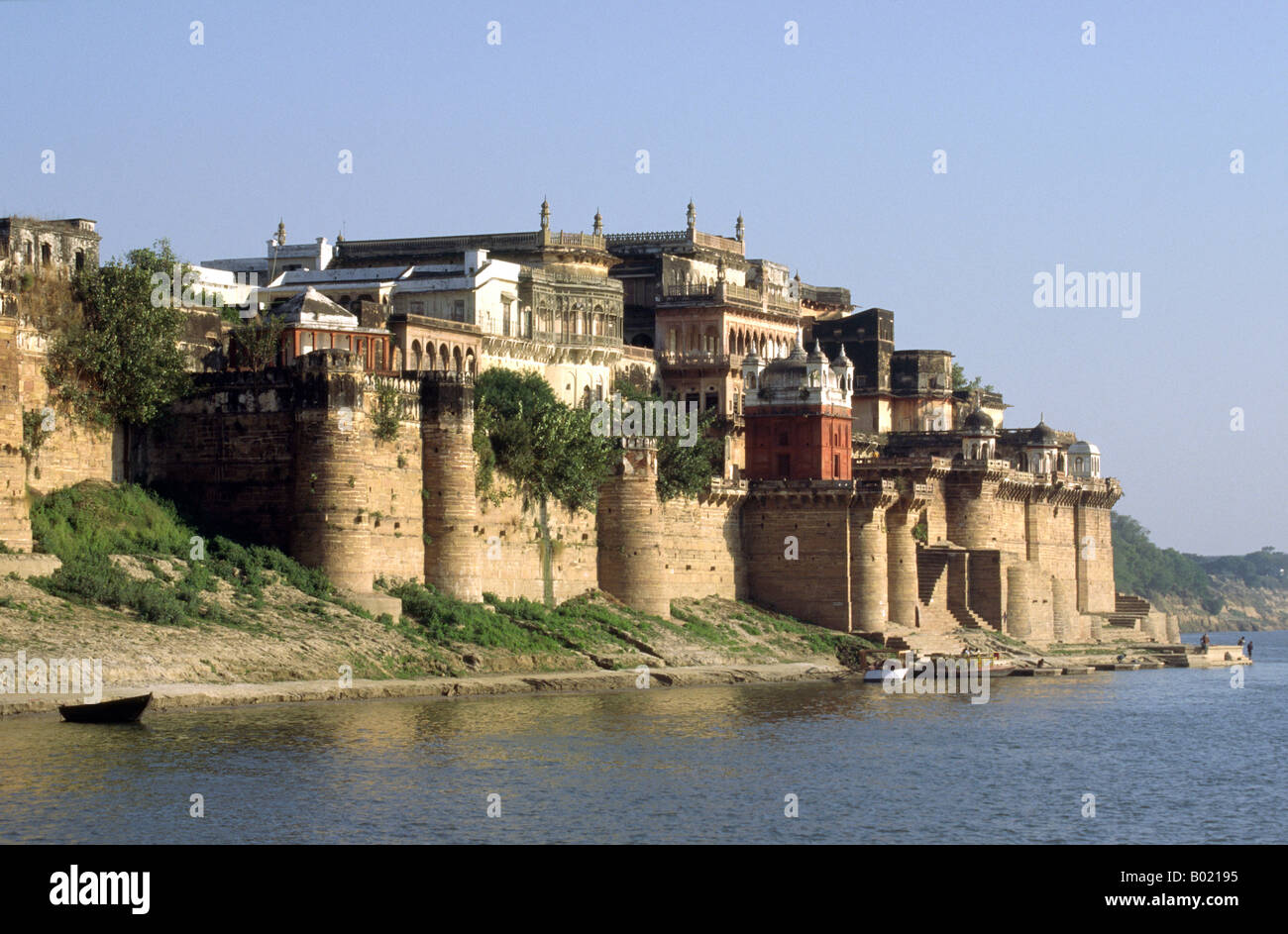 L'Inde Uttar Pradesh Varanasi accueil Fort Ram Nagar de Maharaja de Bénarès Banque D'Images