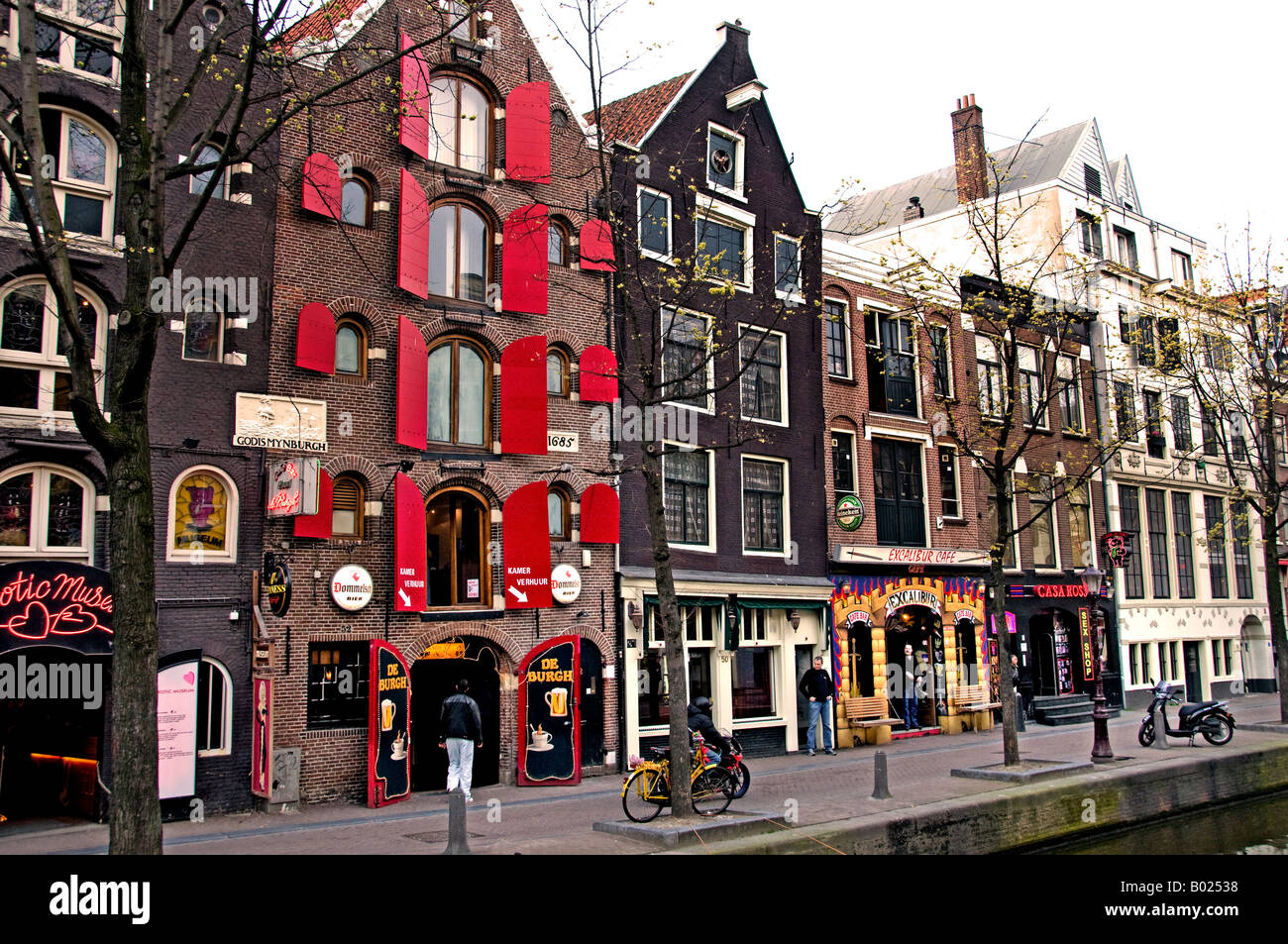 Amsterdam red light district prostitution drogue Pays-Bas Photo Stock -  Alamy