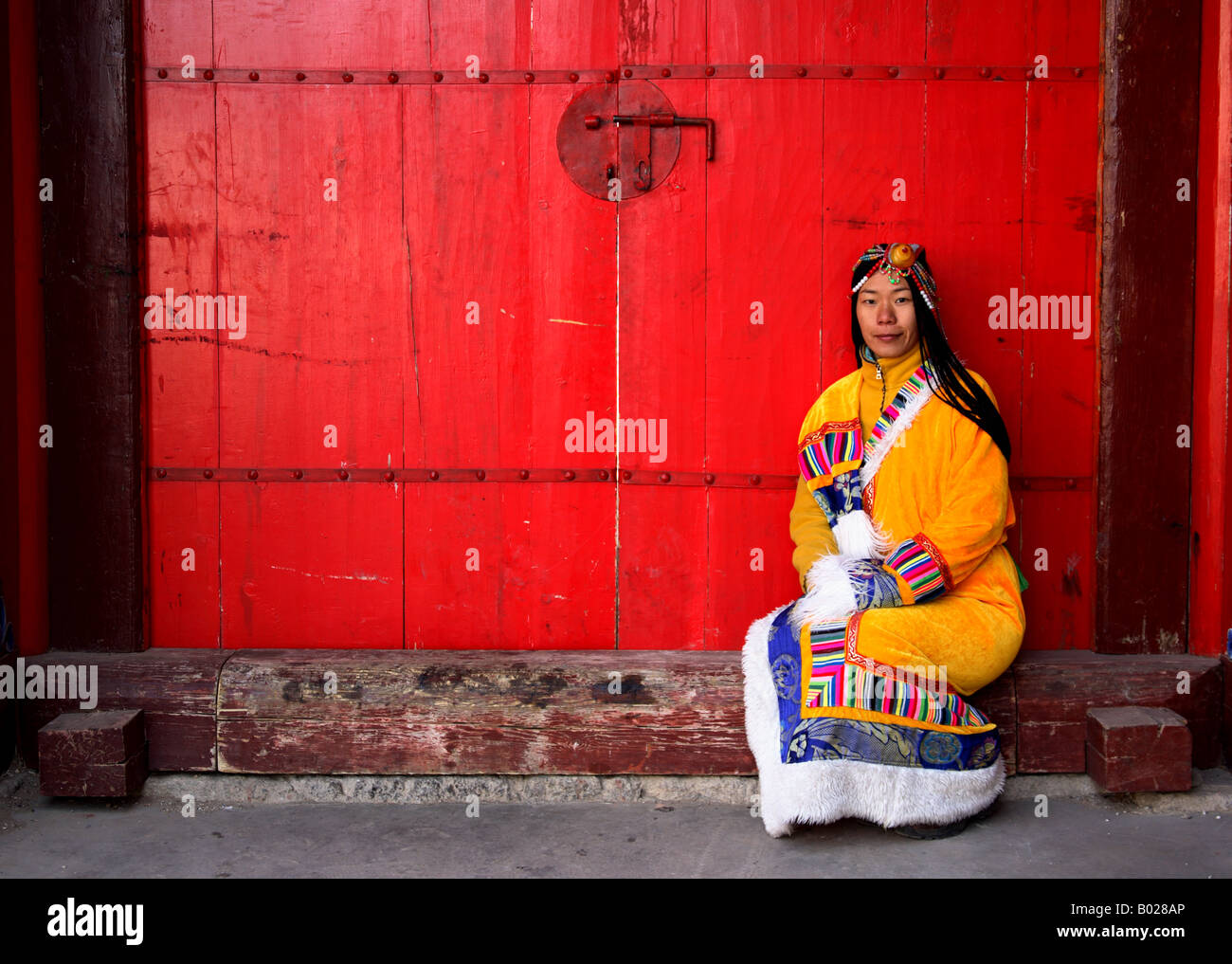 Tibétaines Banque D'Images