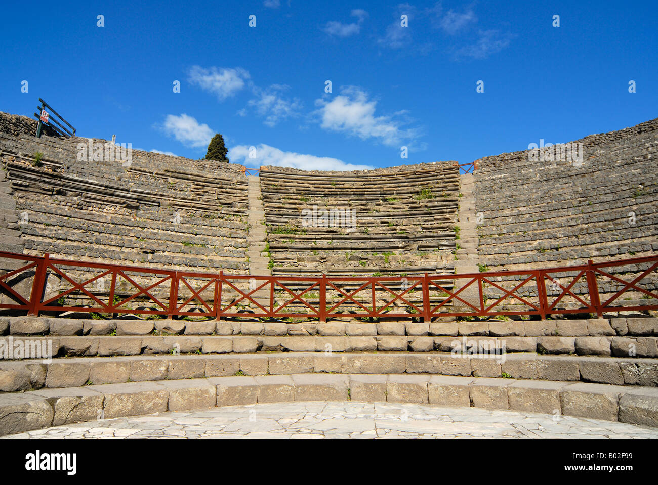 Petit Théâtre Grec (Odéon) à Pompéi, Italie Banque D'Images