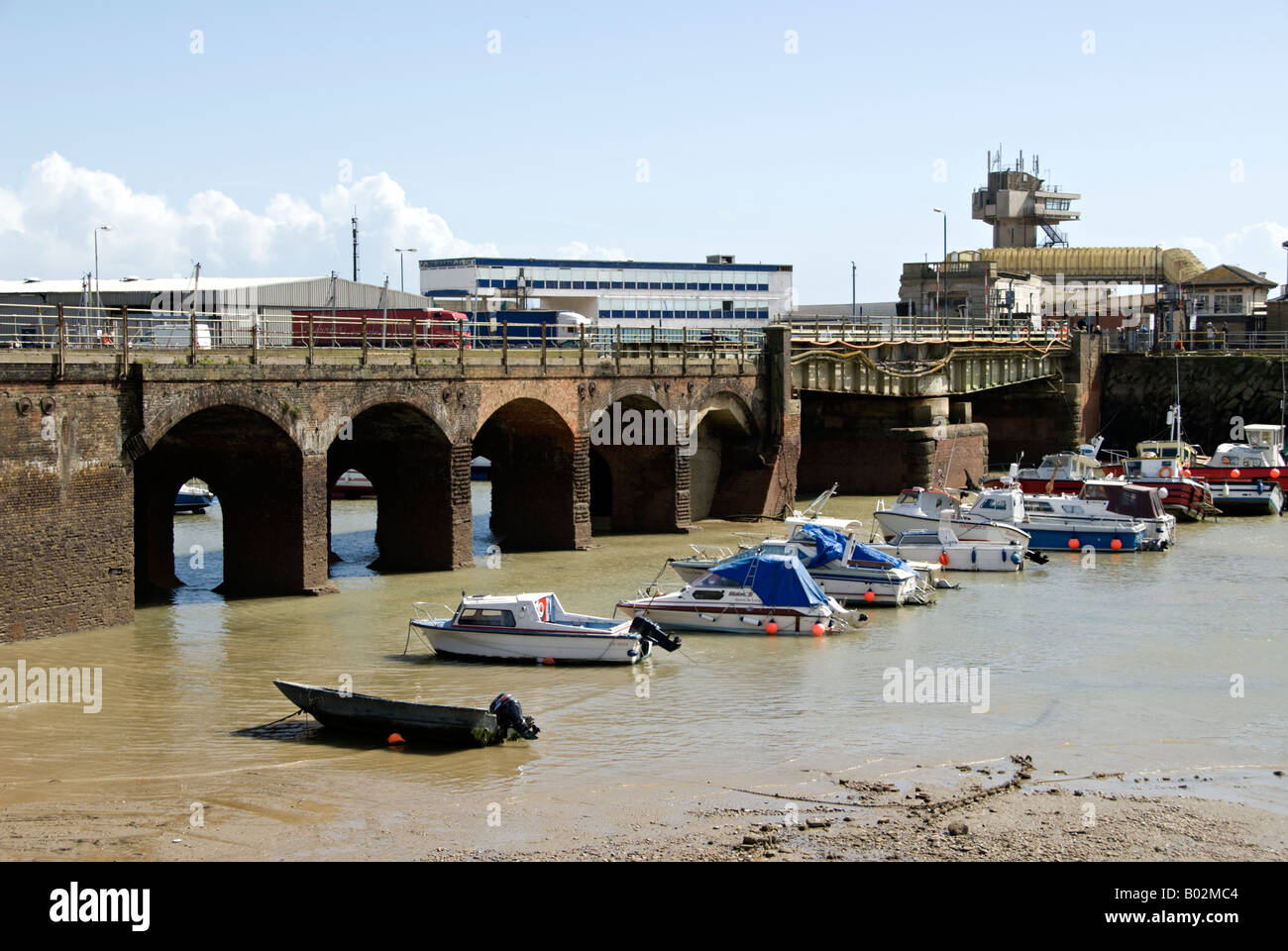 Le port de Folkestone, Fokestone, Kent UK Banque D'Images