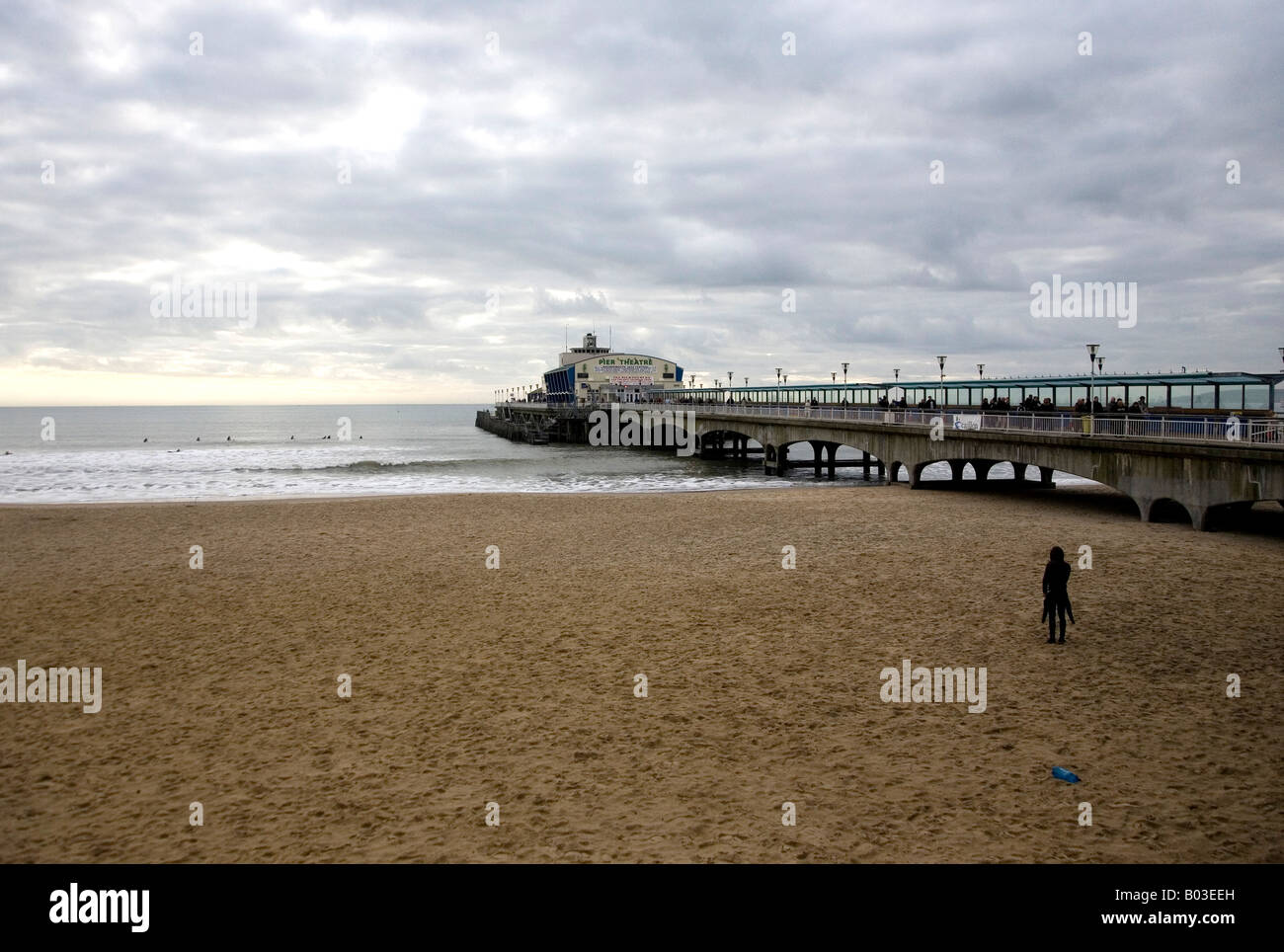 La plage de Bournemouth Banque D'Images