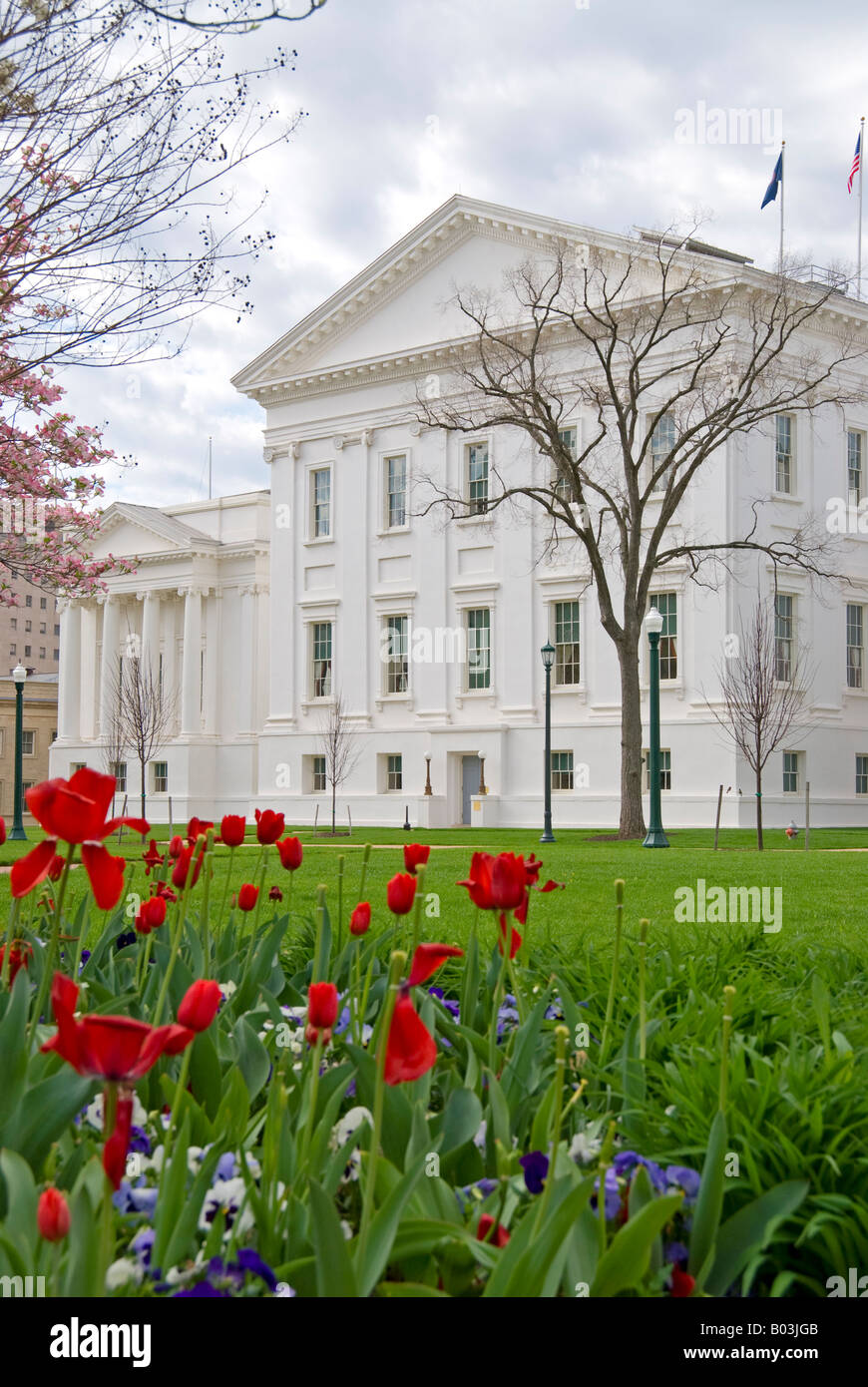 La Virginia State Capitol building, à Richmond, en Virginie, siège de la Virginie de l'état. Banque D'Images