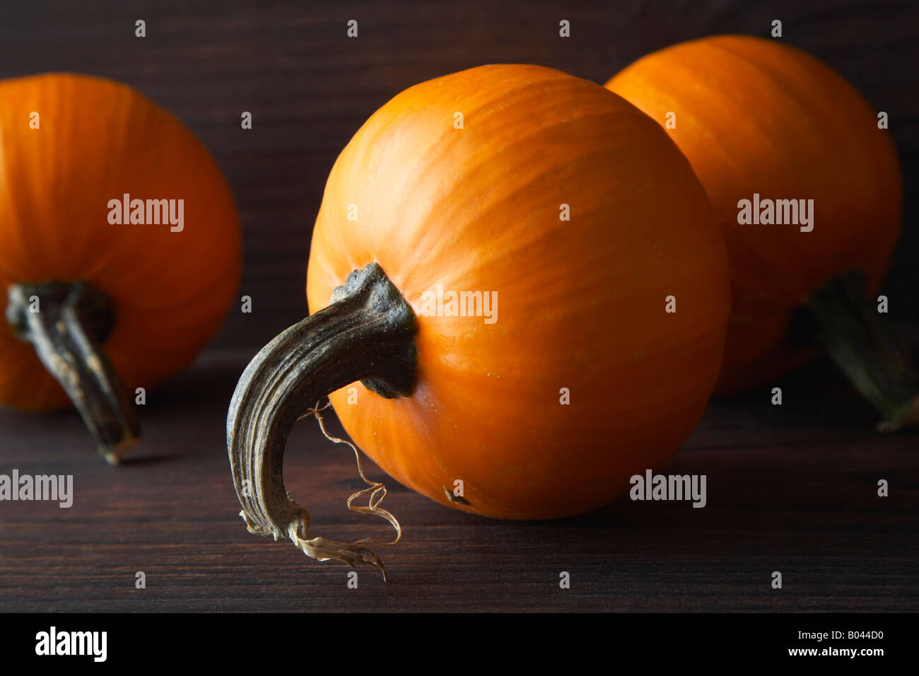 Trois citrouilles Banque D'Images