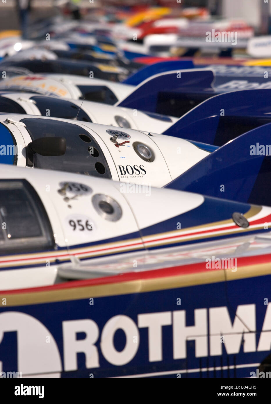 Line up de Rothmans Porsche 956 Groupe C Banque D'Images