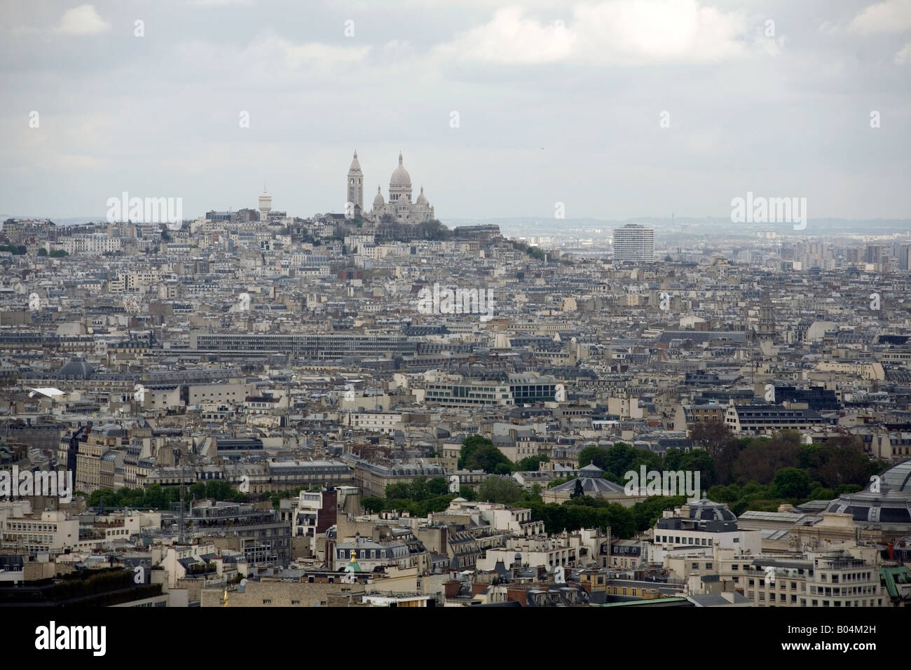 Vue de la Tour Eiffel Paris France Banque D'Images