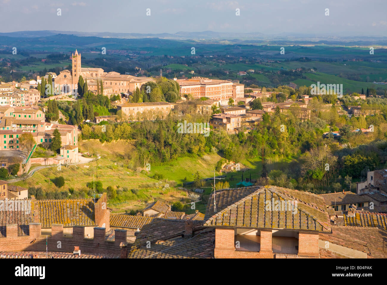 Ville de Sienne, l'UNESCO World Heritage Site, Province de Sienne, Toscane, Italie, Europe. Banque D'Images