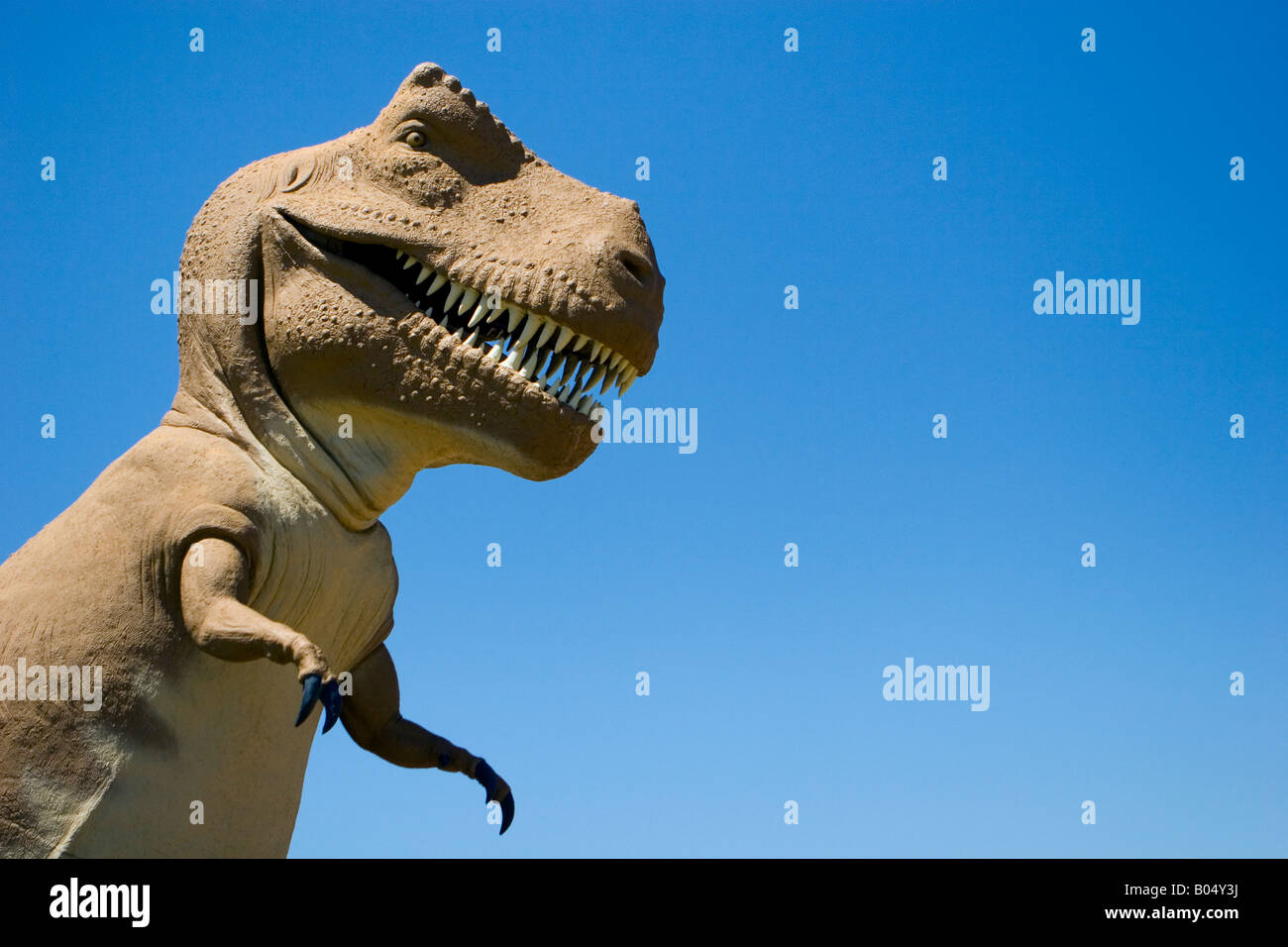 Lifesize Tyrannosaurus Rex au parc d'état de Dinosaur Valley Banque D'Images