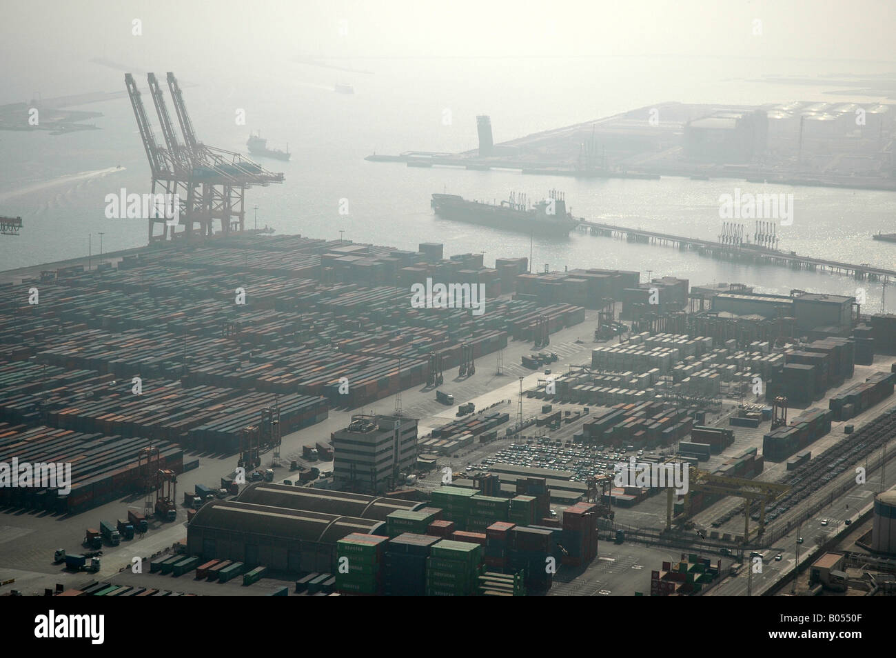 Port Hafen von oben top view Aussicht Banque D'Images