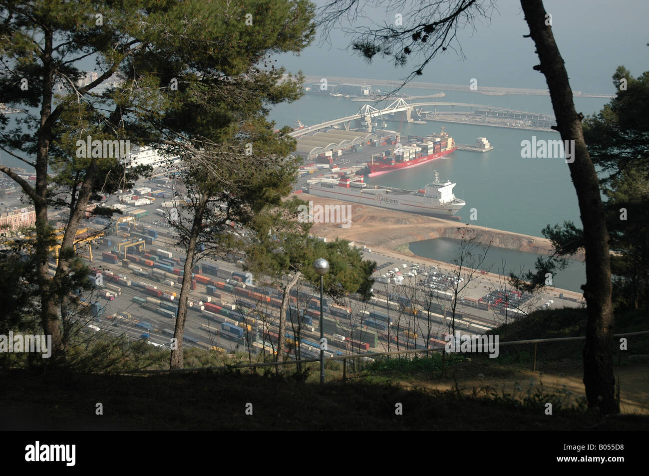 Port Hafen von oben top view Aussicht Banque D'Images