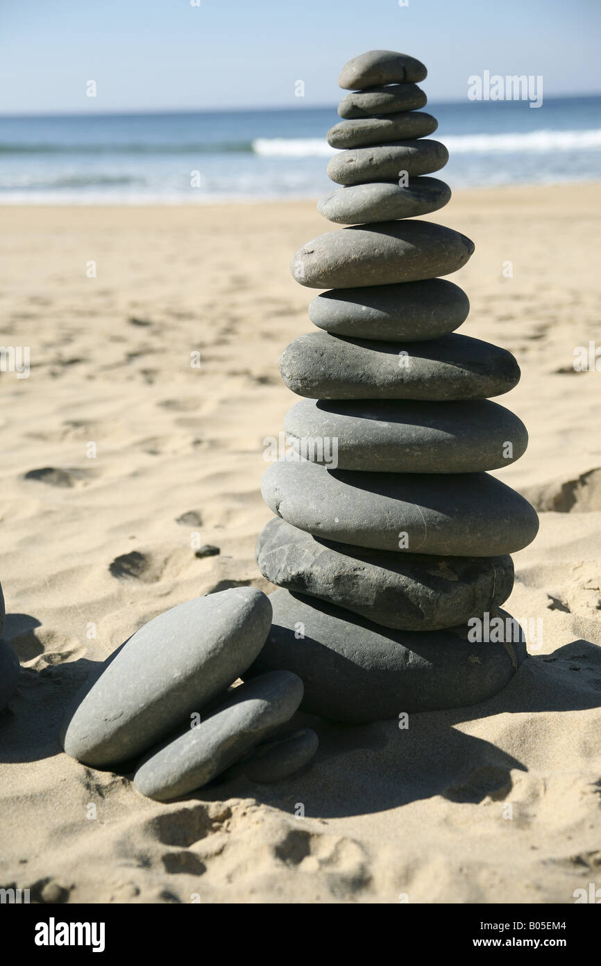 À partir de la tourelle télévision peppels sur la plage, Allemagne Banque D'Images