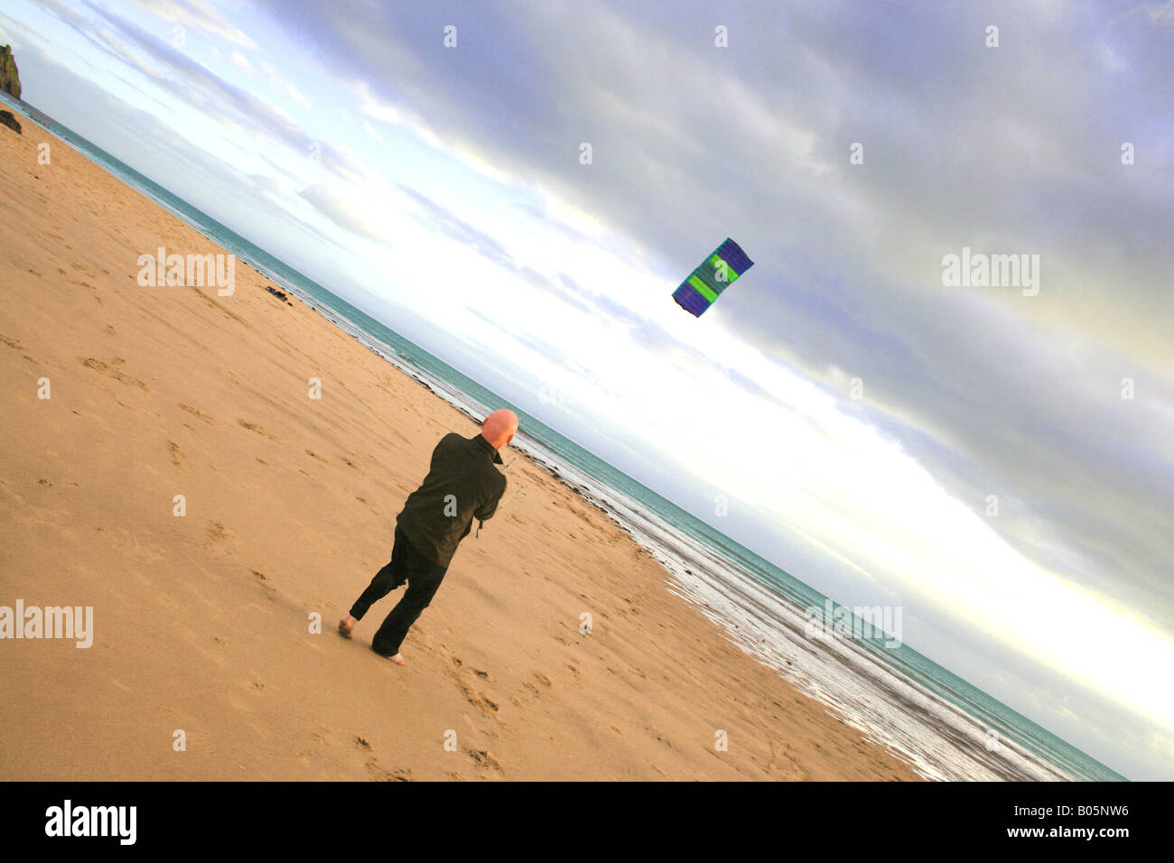 Cerf-volant sur la plage Banque D'Images
