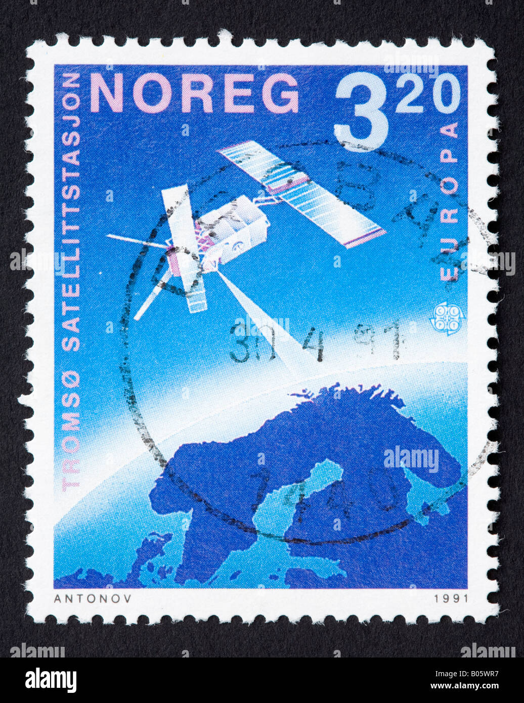 Timbre norvégien Banque D'Images