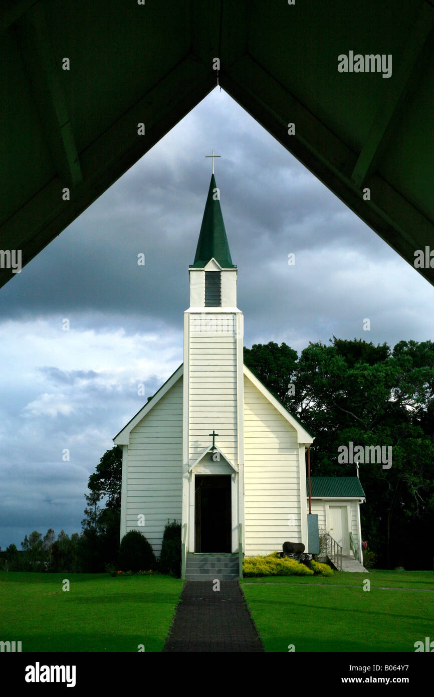 Église catholique romaine, Te Puna, près de Tauranga, dans l'ouest de la baie de Plenty, île du Nord, Nouvelle-Zélande Banque D'Images