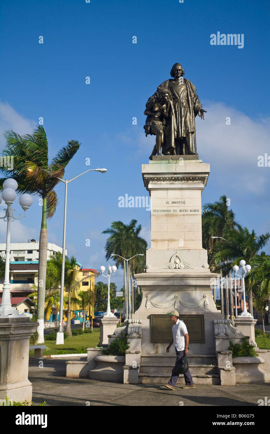 Panama, Colon, Statue Banque D'Images