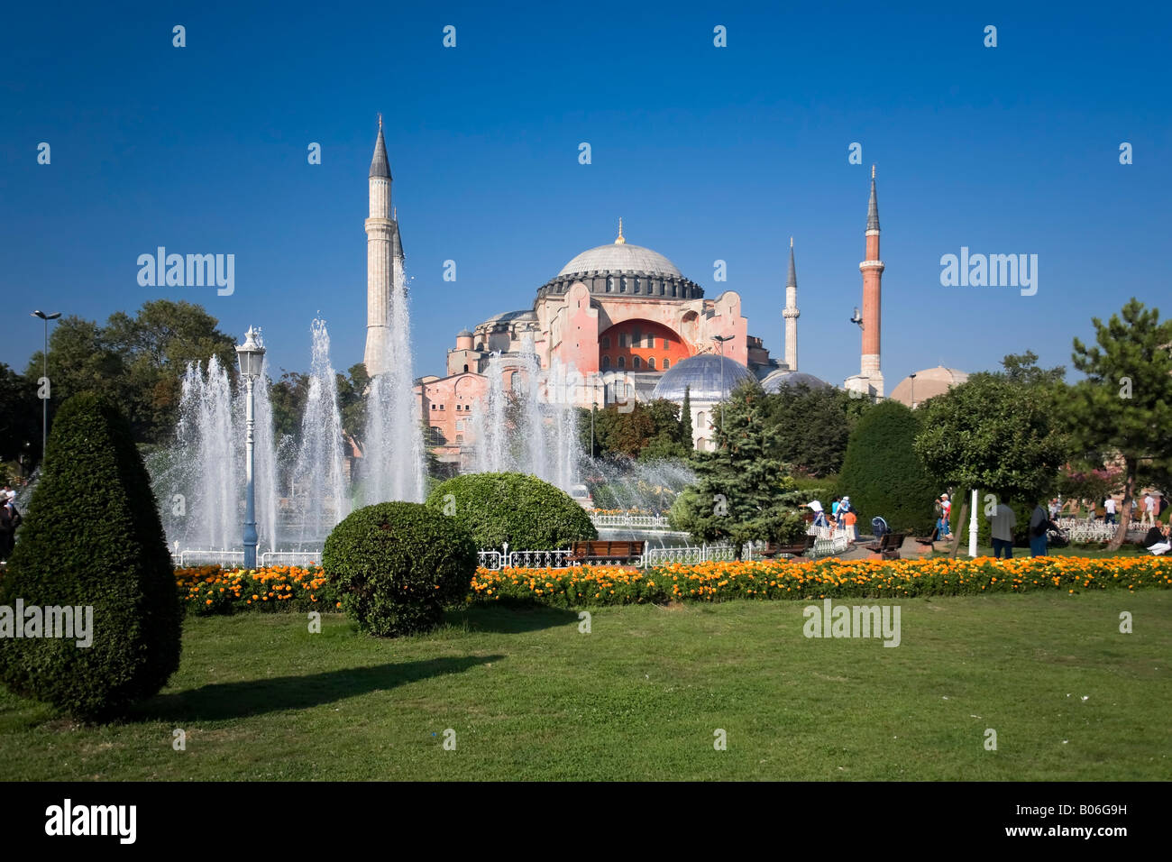 Sainte-sophie (Hagia Sophia), Sultanahmet, Istanbul, Turquie Banque D'Images