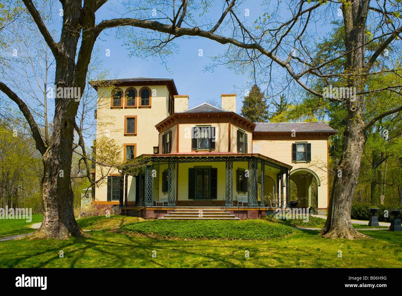 Locust Grove le Samuel Morse Historic Site Poughkeepsie New York Banque D'Images