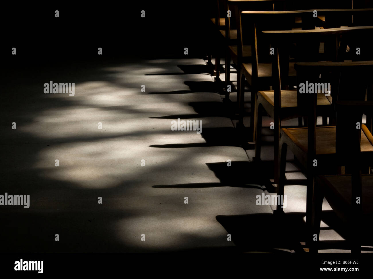 Place nette dans la lumière rose Banque D'Images