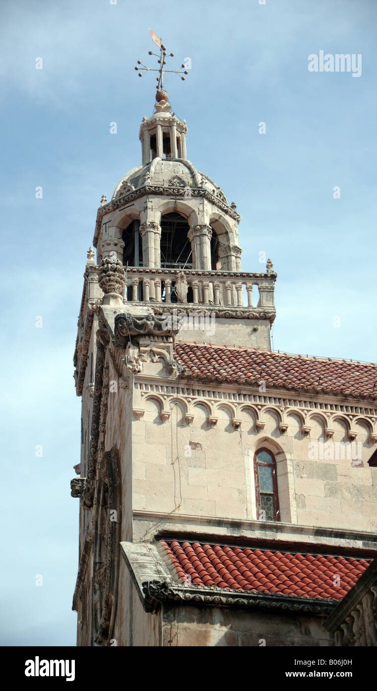 La Cathédrale de St Marc korcula croatie Banque D'Images