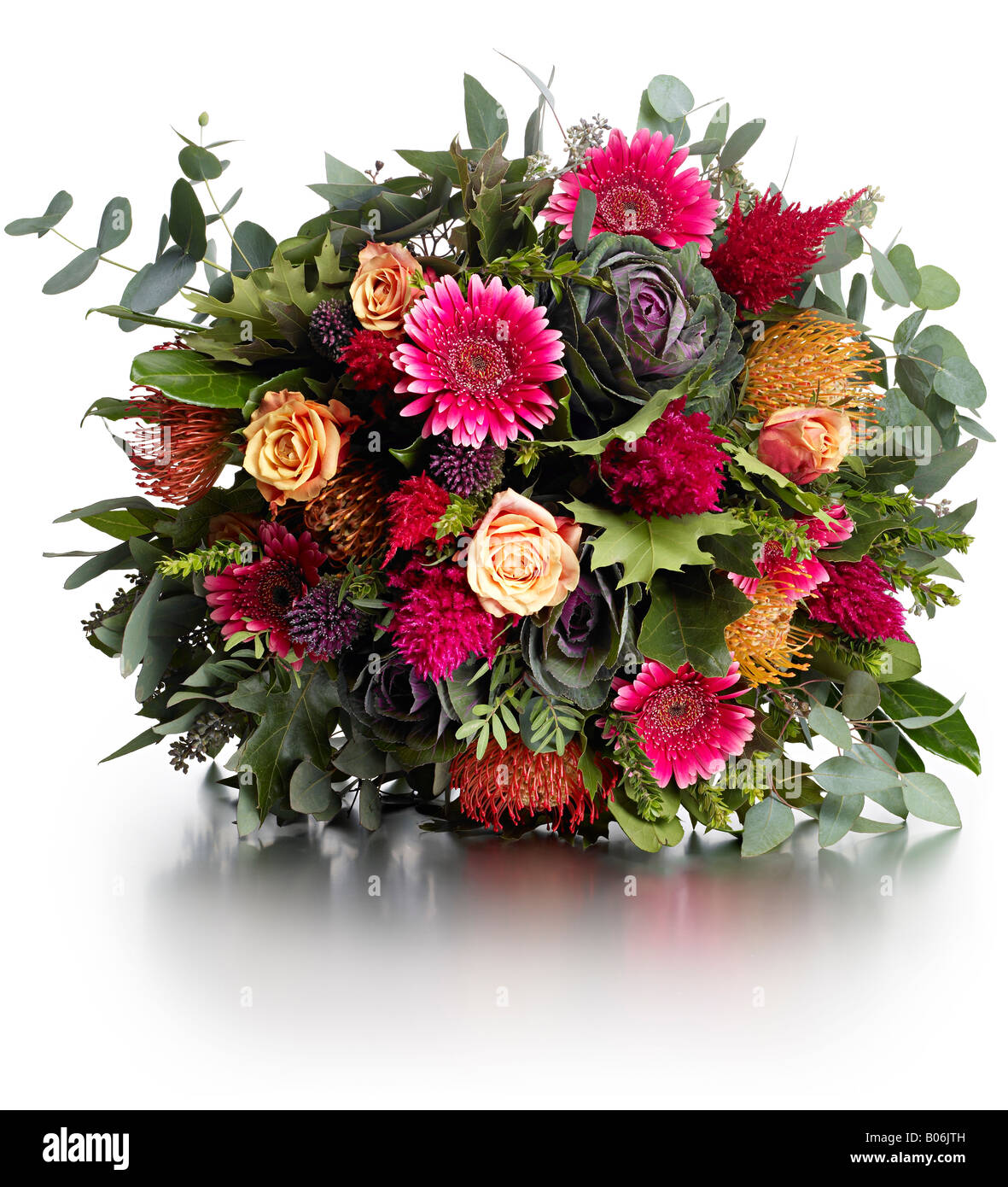 Cadeau de mariage bouquet de fleurs Banque D'Images