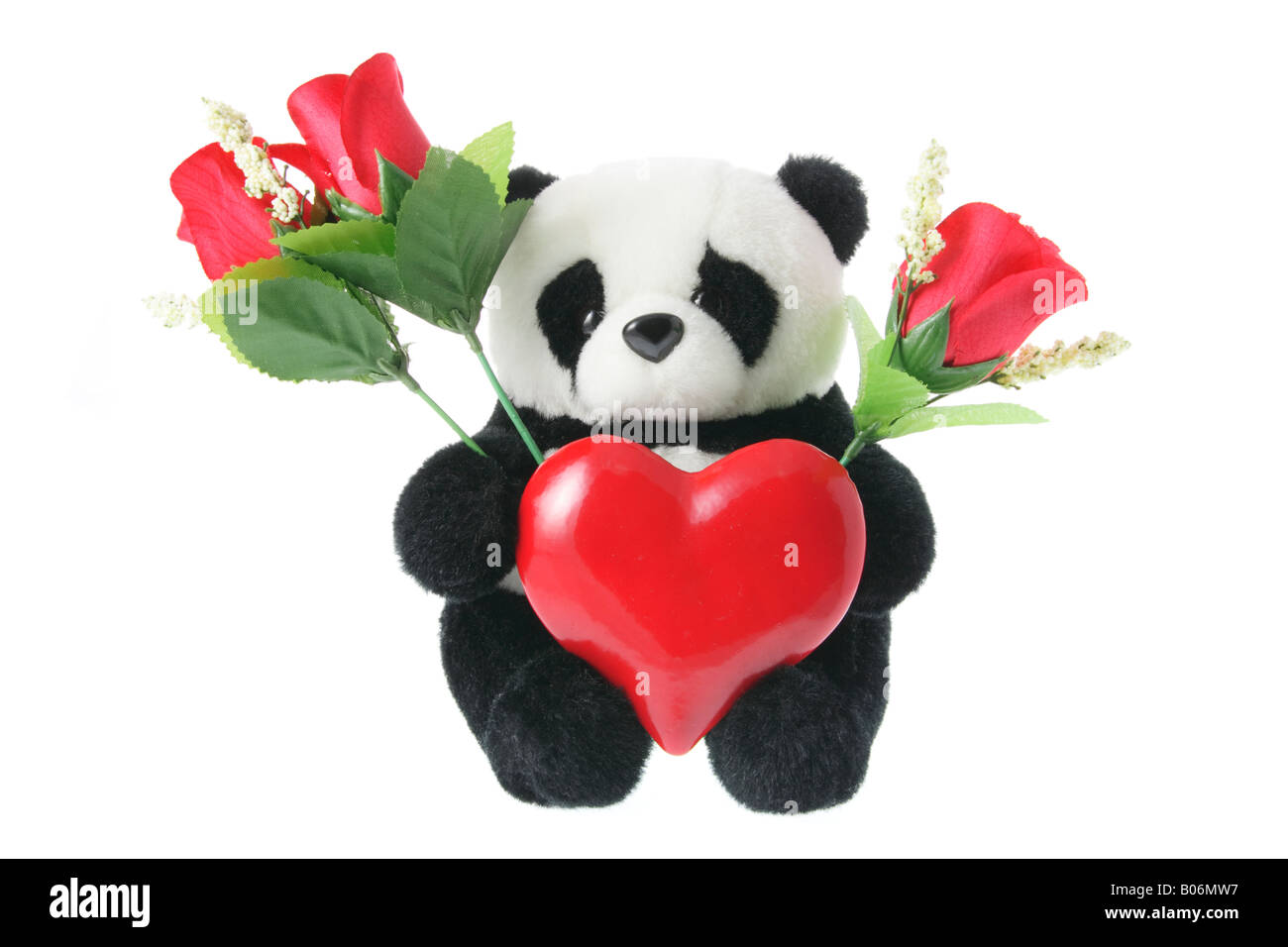 peluche panda coeur
