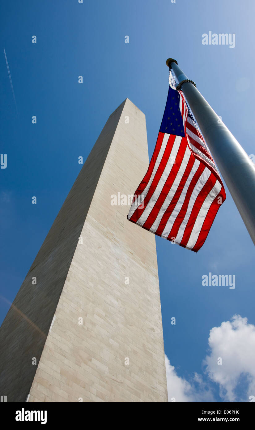 Le Monument de Washington à Washington, DC Banque D'Images