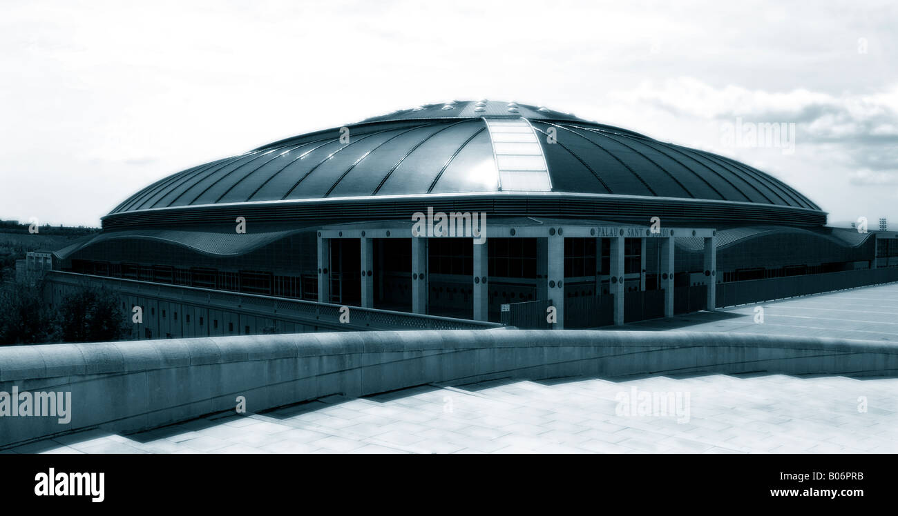 Palau Sant Jordi Stade à Montjuic Barcelone Catalogne Espagne Banque D'Images
