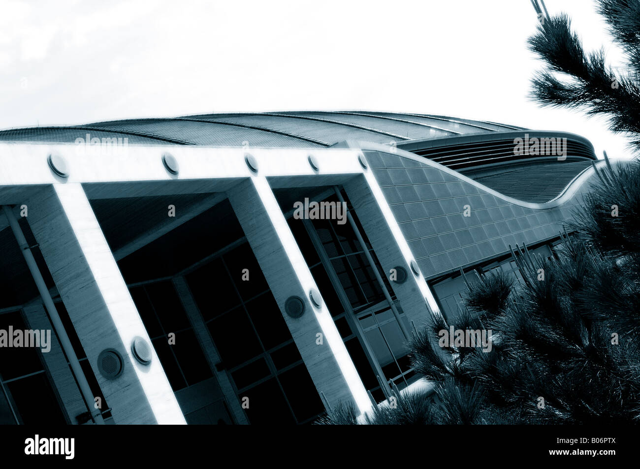Palau Sant Jordi Stade à Montjuic Barcelone Catalogne Espagne Banque D'Images