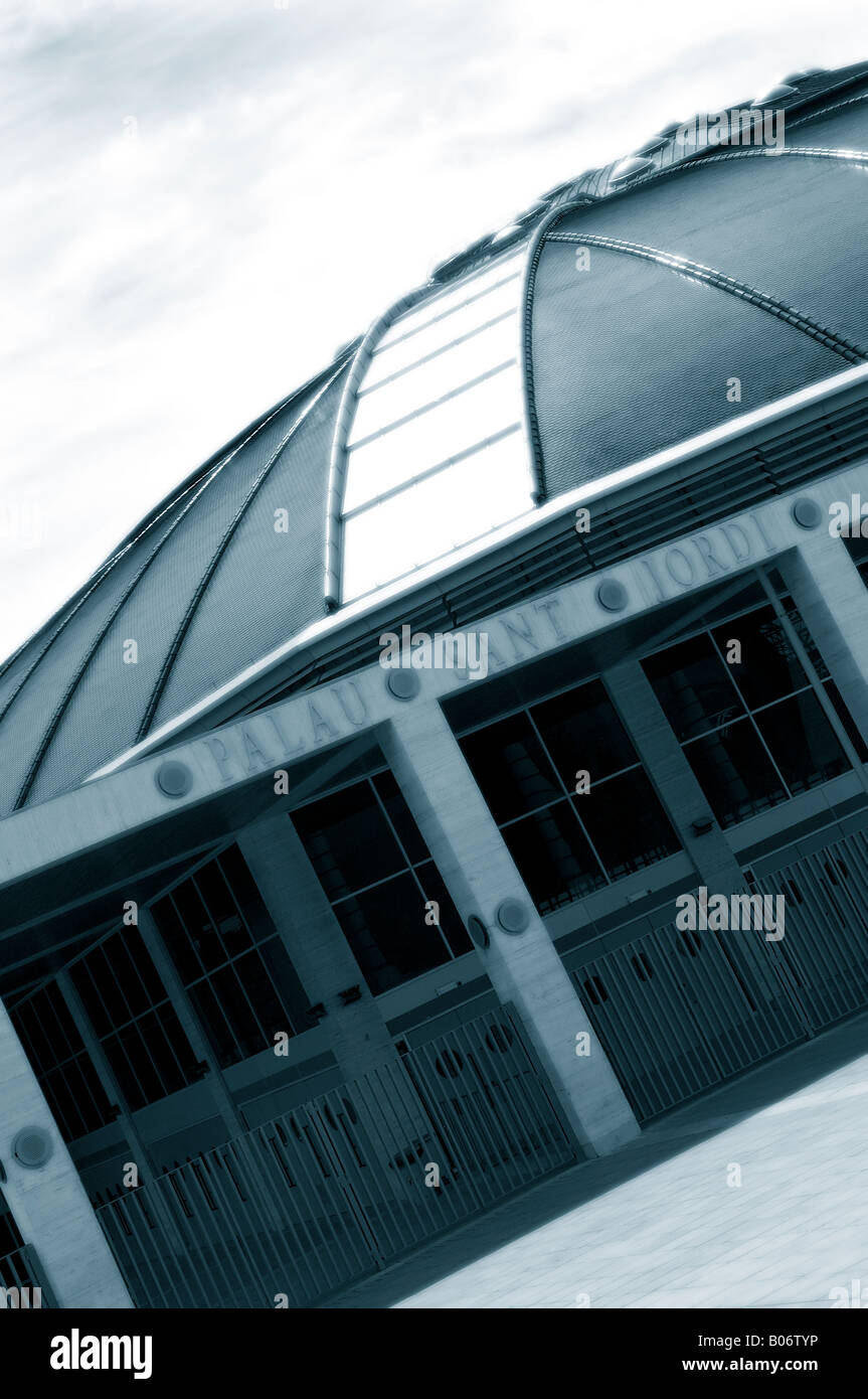 Palau Sant Jordi Stade à Montjuic Barcelone Catalogne Espagne Banque D'Images