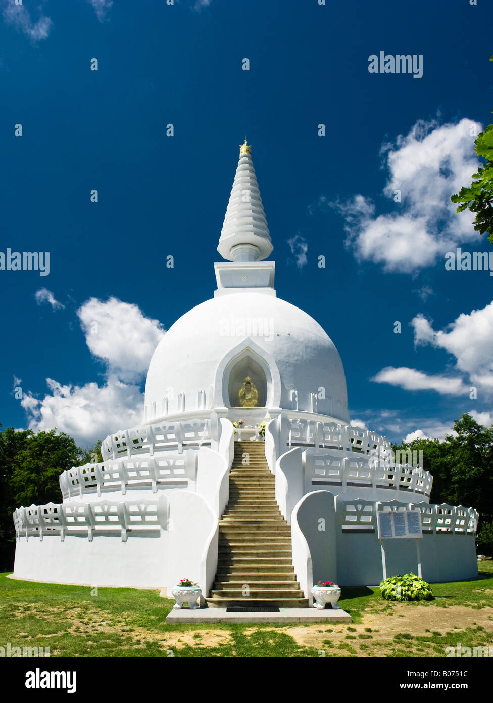 Dans un stupa bouddhiste, non loin du lac Balaton, Hongrie Banque D'Images