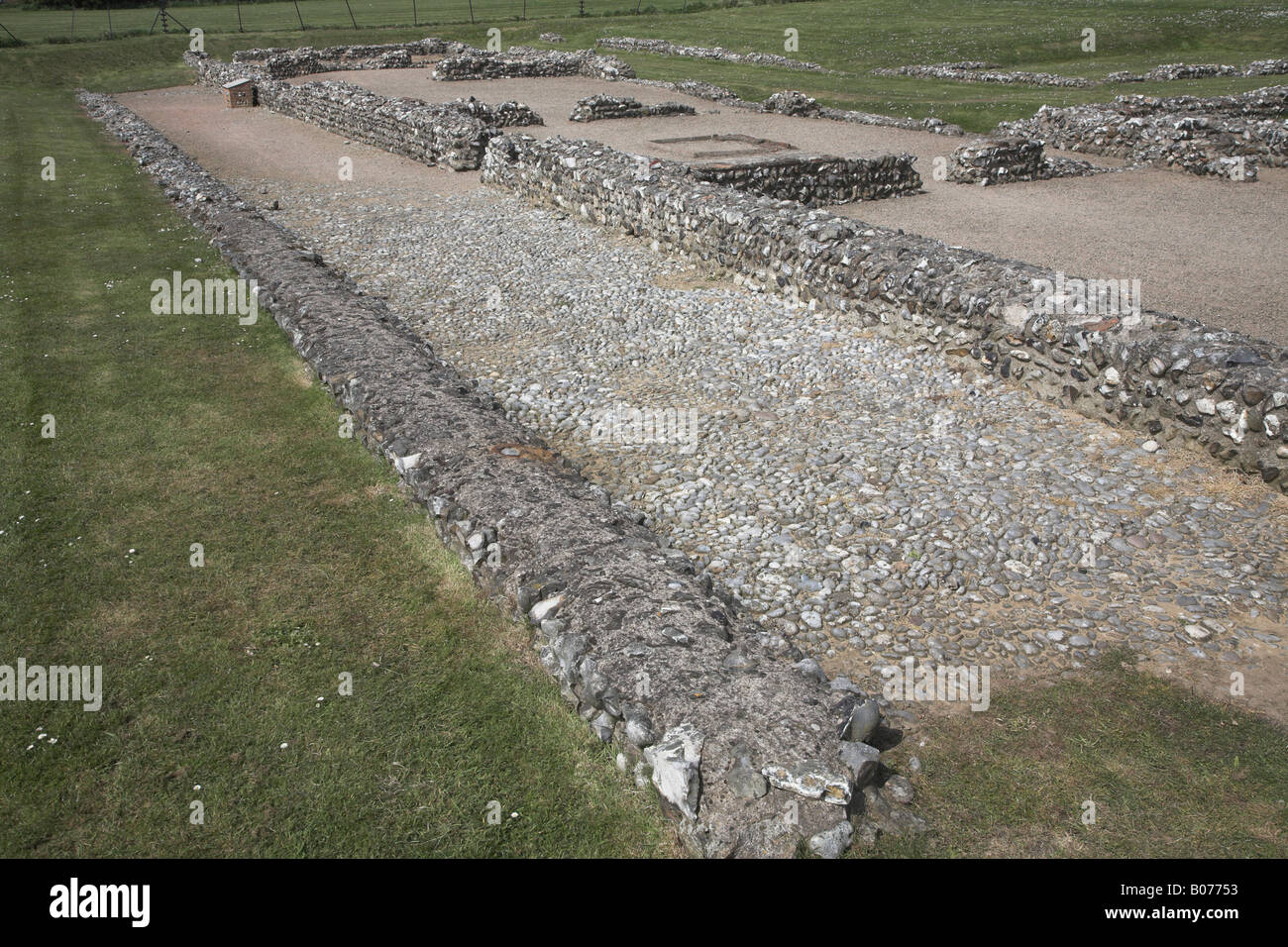 Caister Roman Fort, Caister, Norfolk, Angleterre Banque D'Images