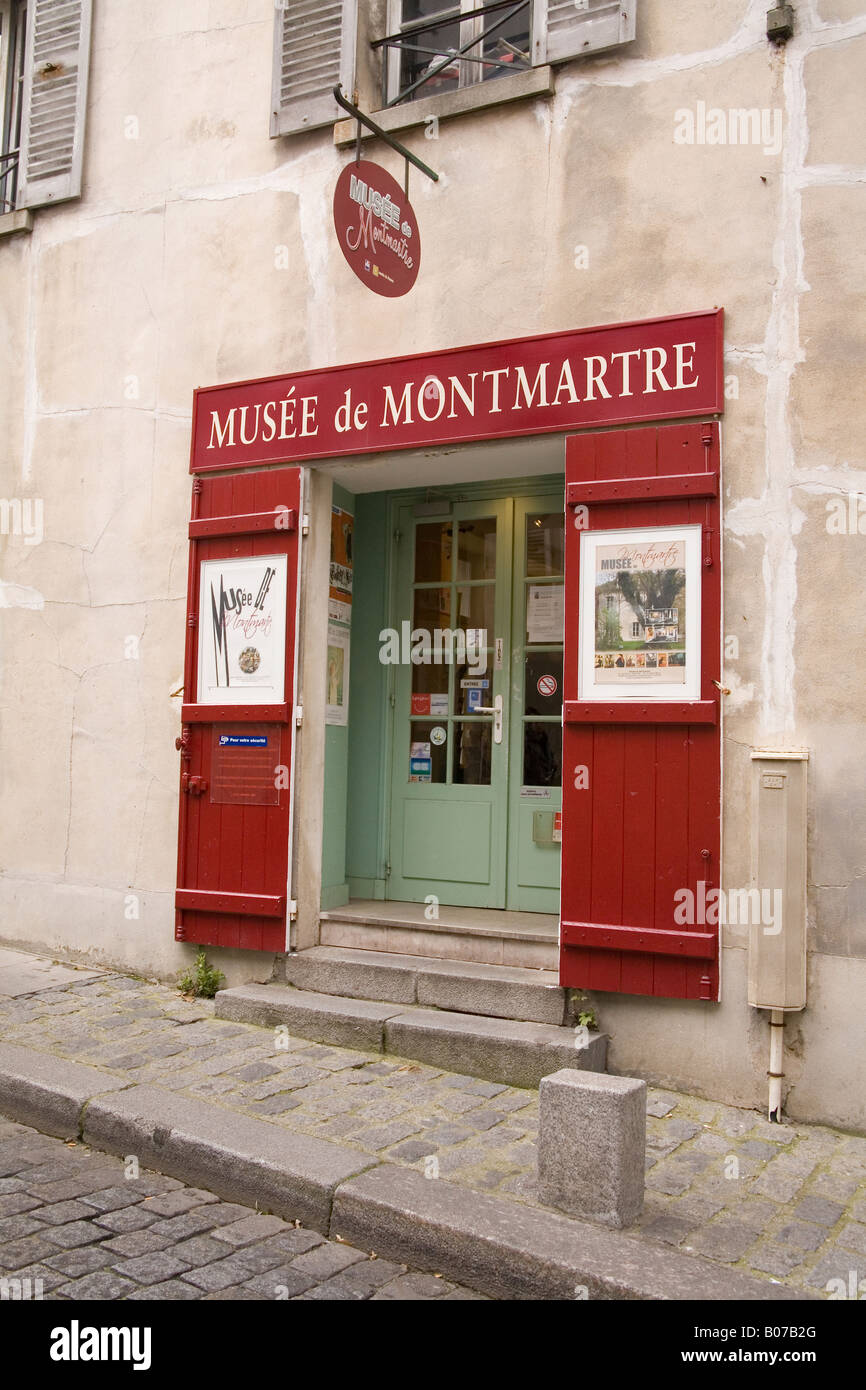 Musée de Montmartre Paris France Banque D'Images