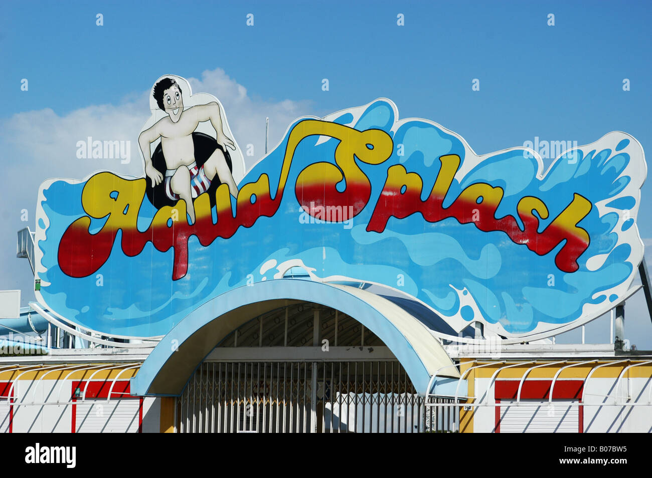 En Lignano Sabbiadoro Aquasplash - Friuli Italie du Nord Banque D'Images