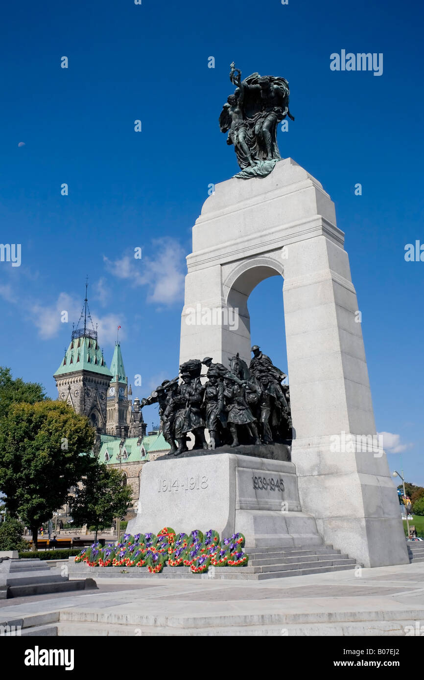 Monument commémoratif de guerre du Canada, Ottawa, Ontario, Canada Banque D'Images