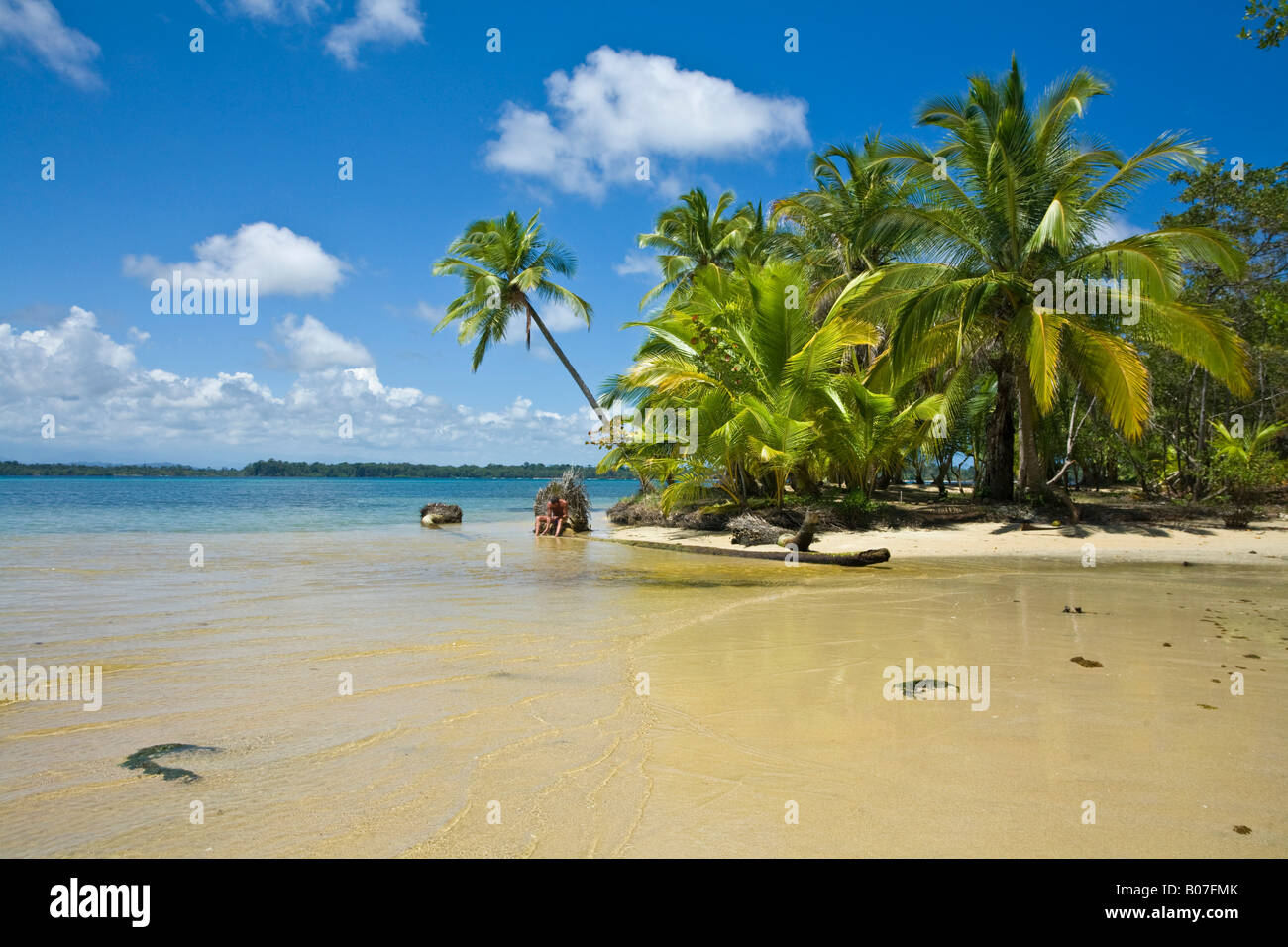 Panama, Bocas del Toro, Province de l'île l'Île de Colon (Colon) Boca del Drago Beach Banque D'Images