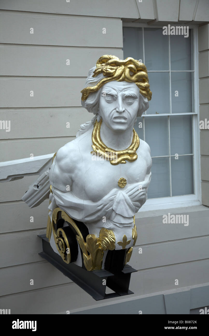 Proue de navire National Maritime Museum, Greenwich, London England Banque D'Images