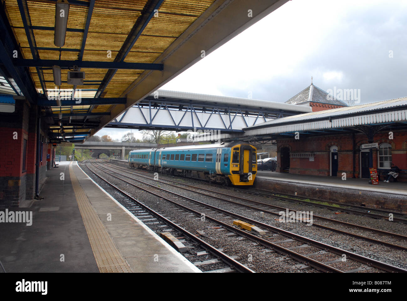 La gare de Wellington dans le Shropshire England Uk Banque D'Images