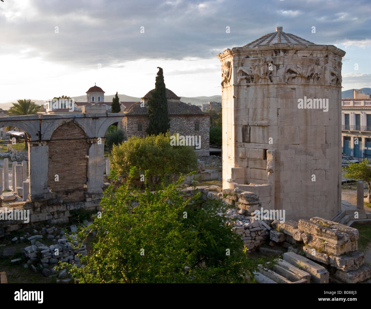 Tour des Vents, Athènes, Grèce Banque D'Images