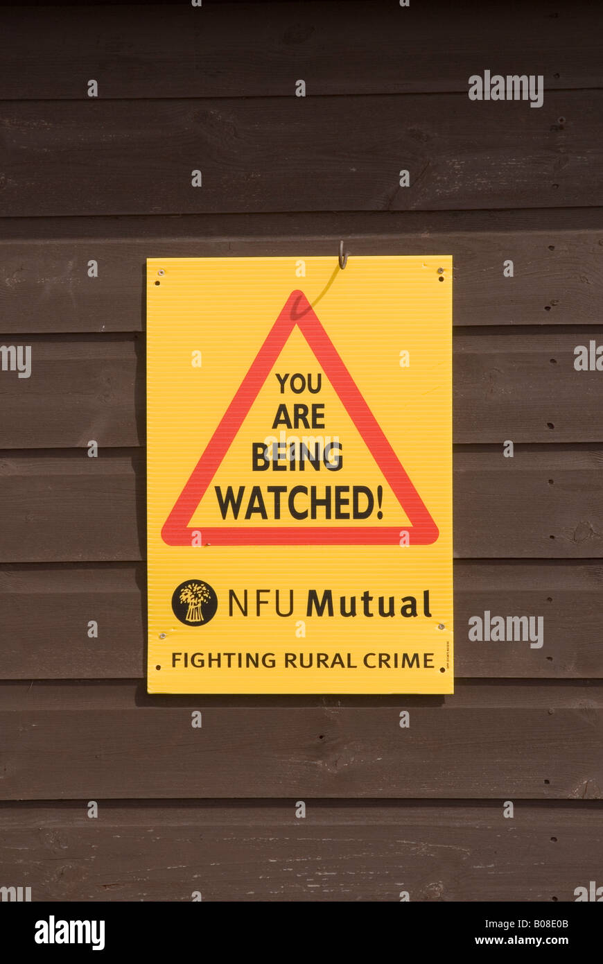 La NFU Mutual signer la lutte contre la criminalité en milieu rural au Royaume-Uni Banque D'Images