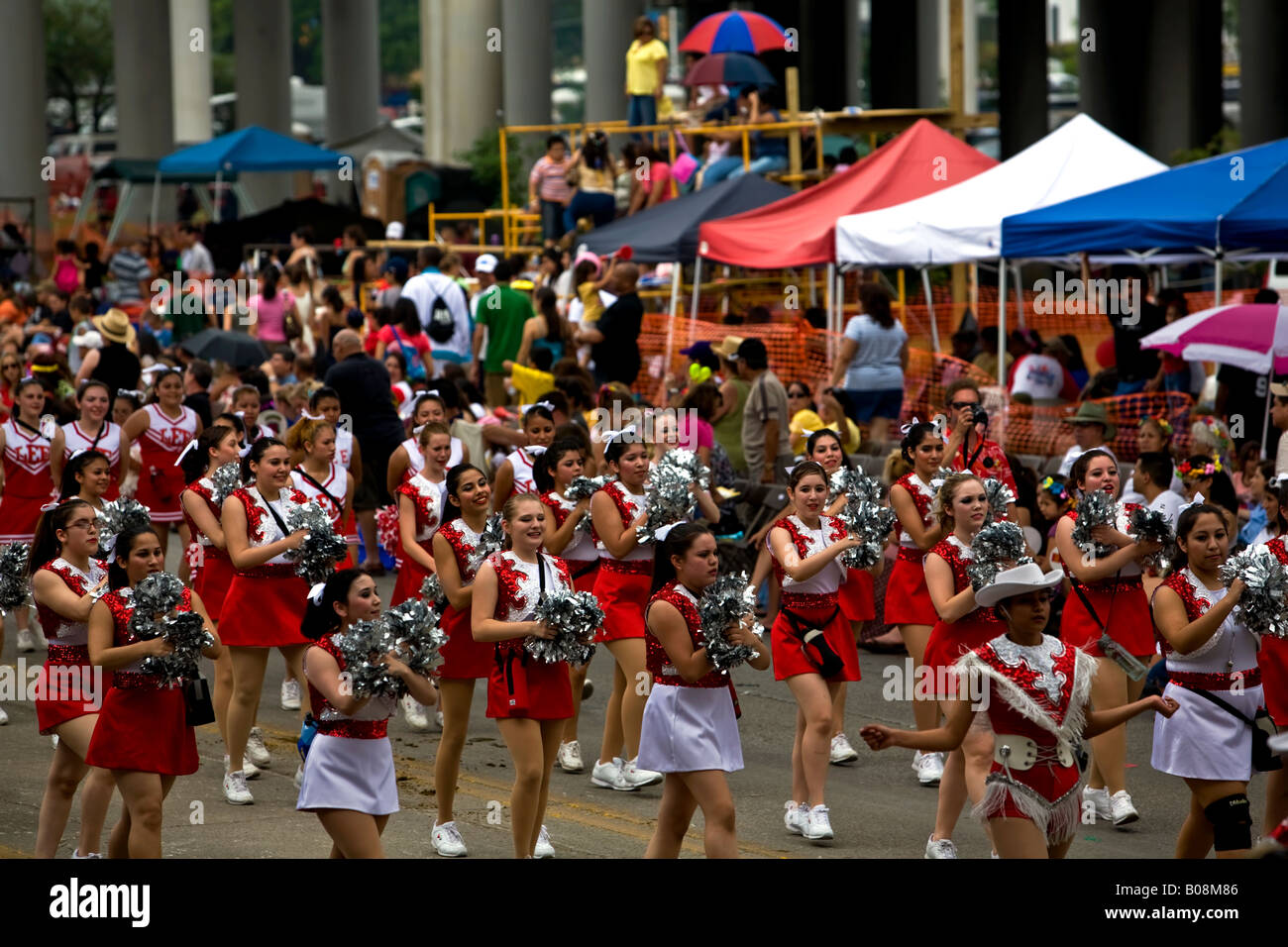 Fiesta parade de meneurs de San Antonio (Texas) Banque D'Images