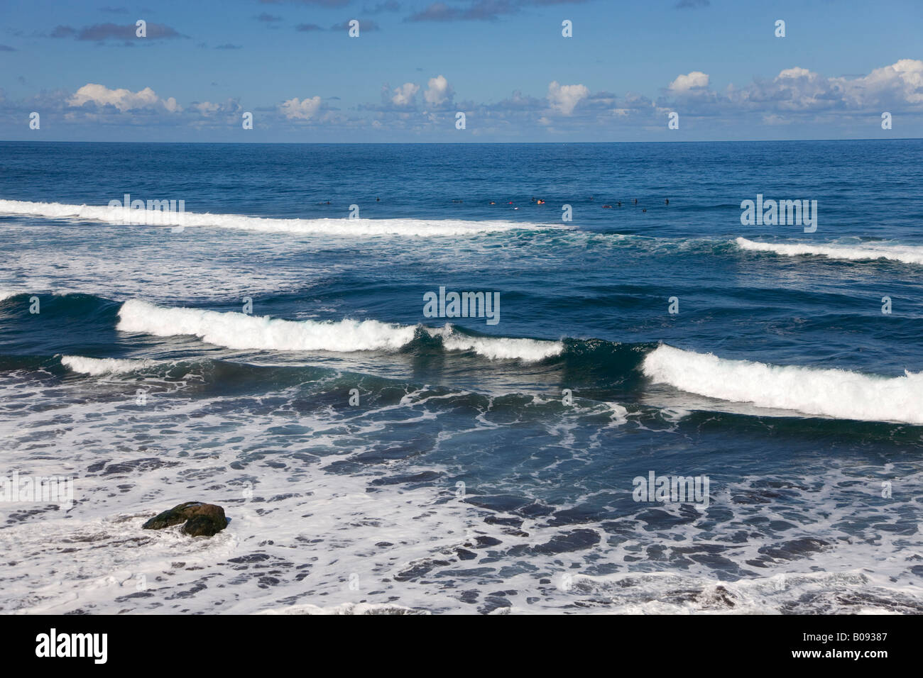 Playa del Socorro Beach sur la côte nord de Tenerife, Canaries, Espagne Banque D'Images