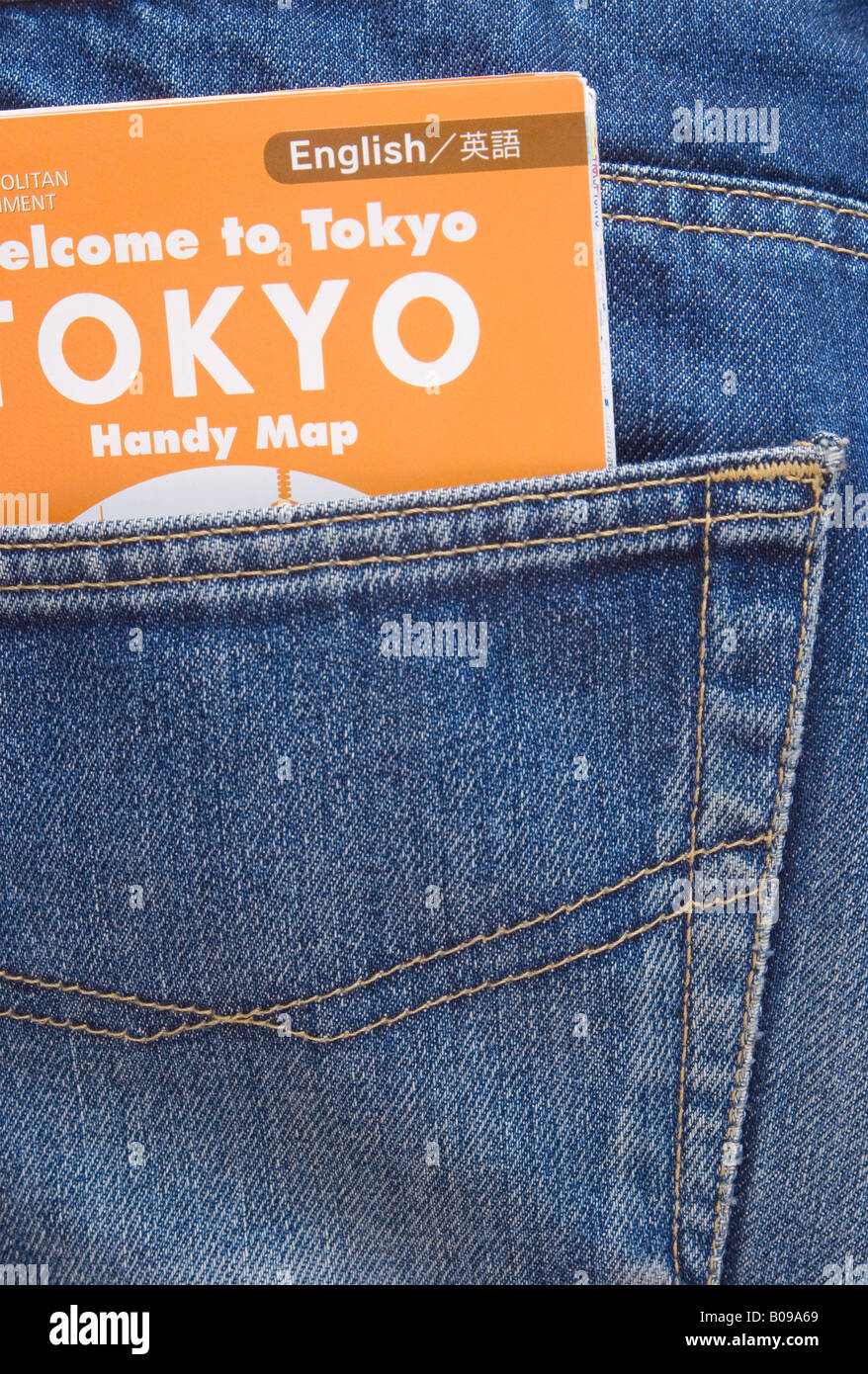 Carte de Tokyo en pantalon pocket Banque D'Images