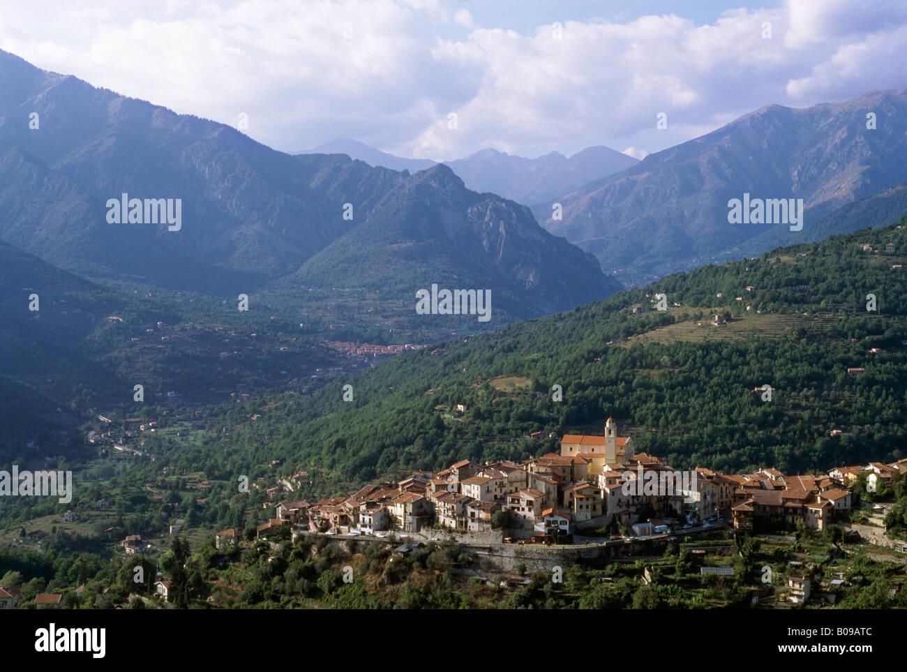 Village de St Martin Vésubie Alpes Maritimes France Banque D'Images