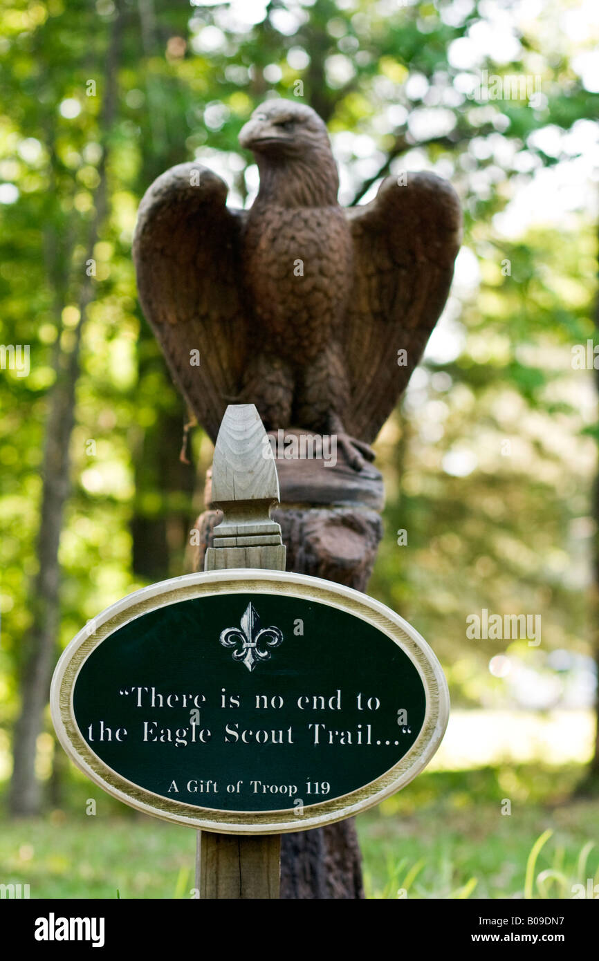 Il n'y a pas de fin à l'Eagle Scout Trail Banque D'Images