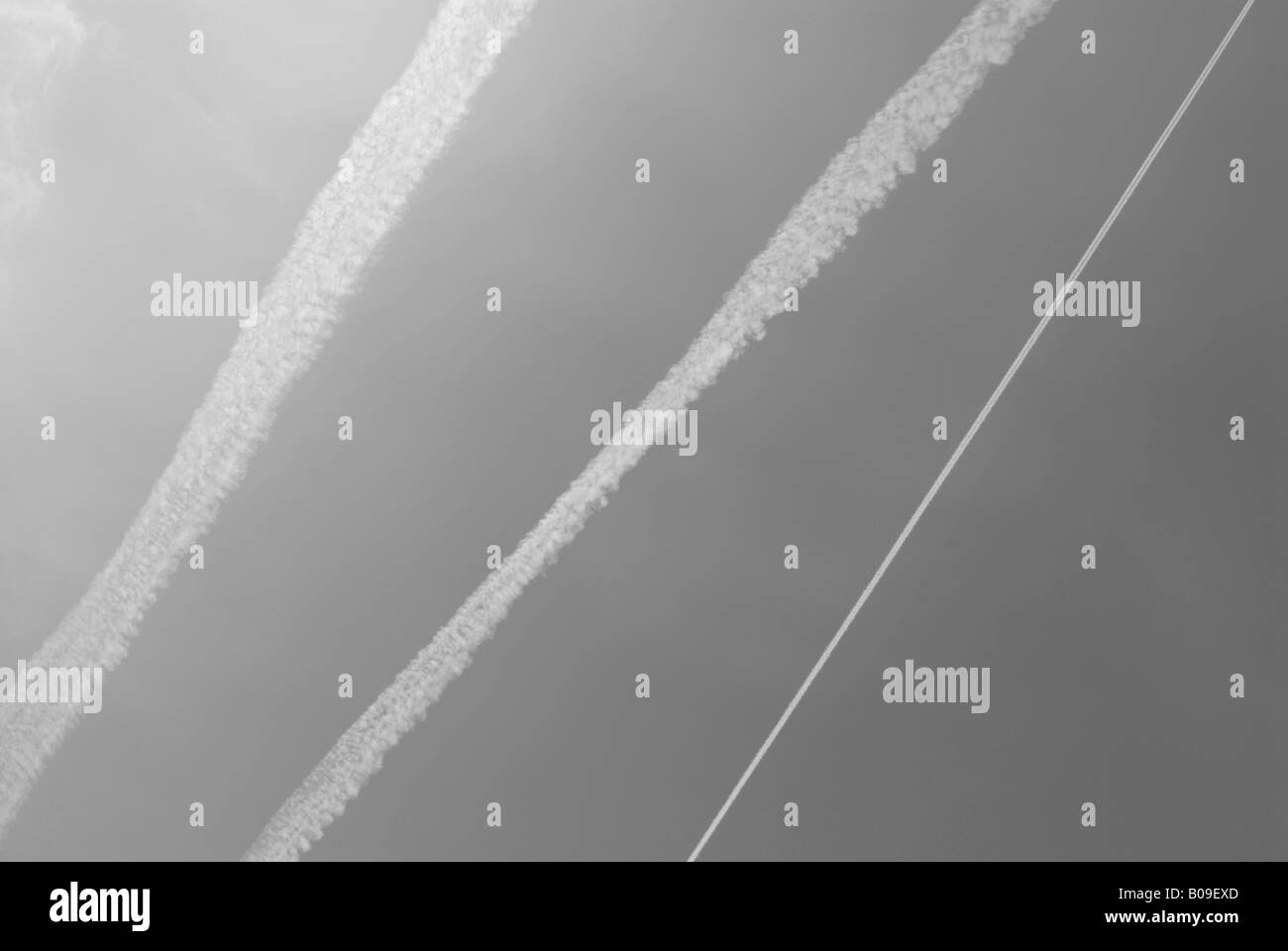 VAPOR TRAILS Banque D'Images