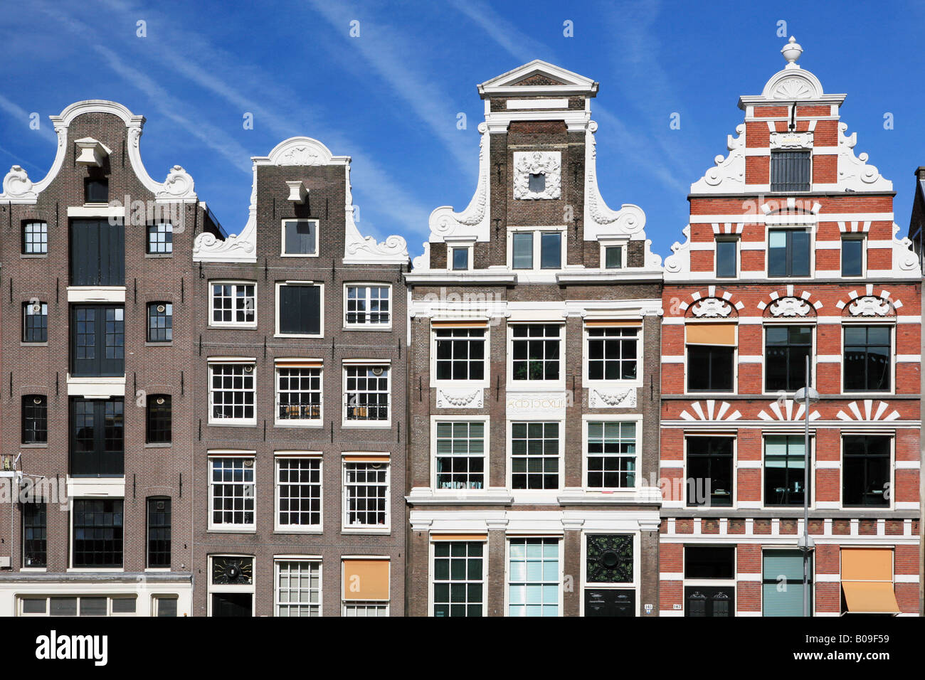 Maisons du Canal, Amsterdam, Hollande, Pays-Bas Banque D'Images Maisons du Canal, Amsterdam, Hollande, Pays-Bas Banque D'Images