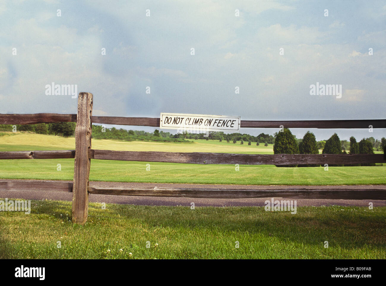 Ne pas monter sur l'équerrage Banque D'Images